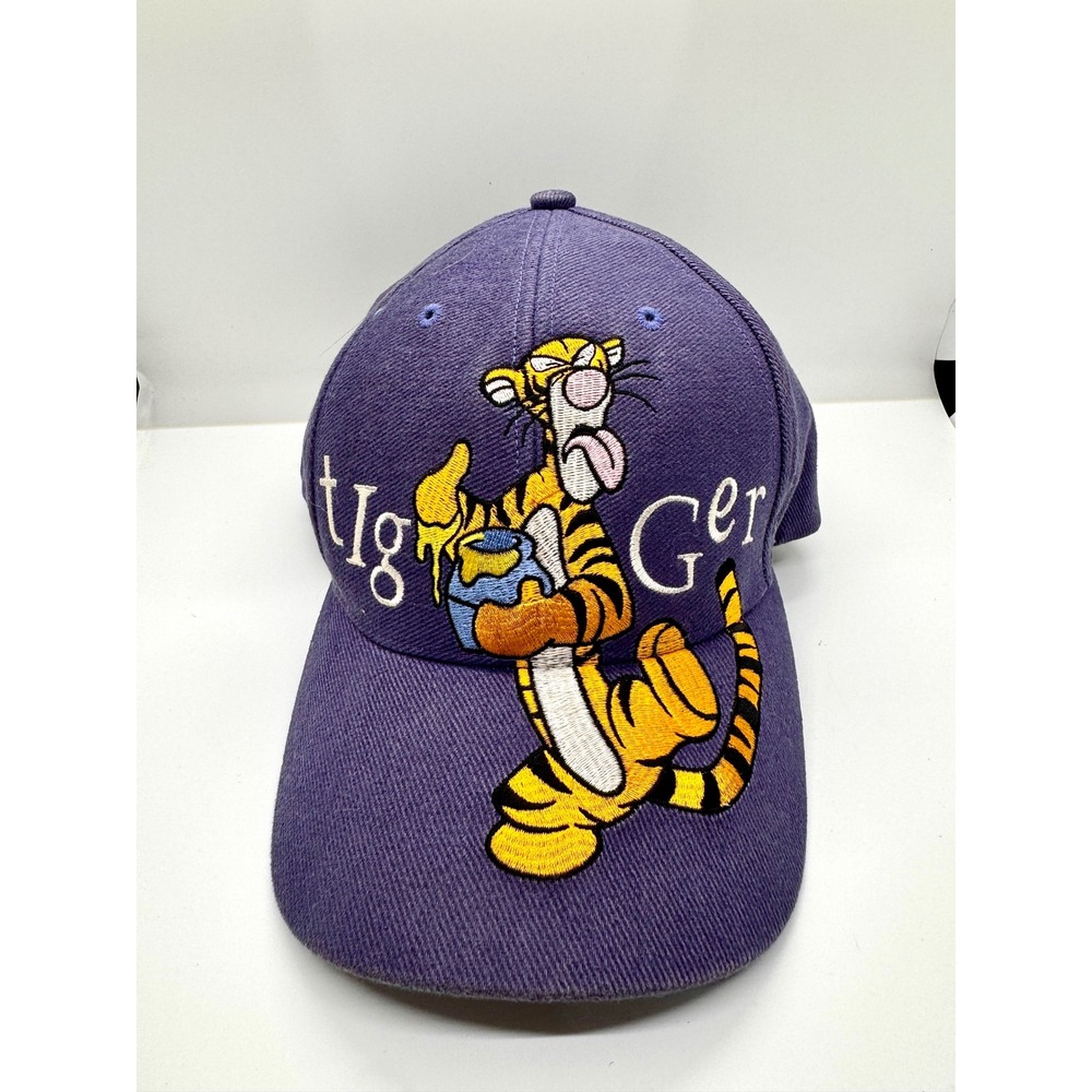 Disney Tigger Vintage‎ Blue Embroidered Hat Goofy's Hat Co Adult Adjustable Cap